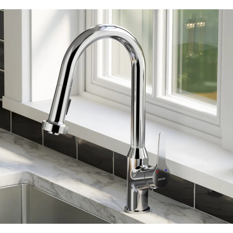 Karran Scottsdale Single Handle Pull Down Sprayer Kitchen Faucet