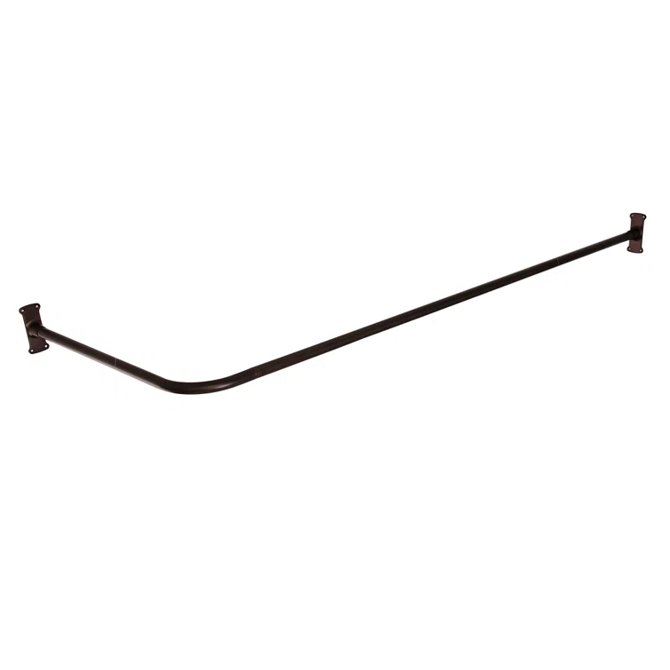 Corner L-Shaped Fixed Shower Curtain Enclosure