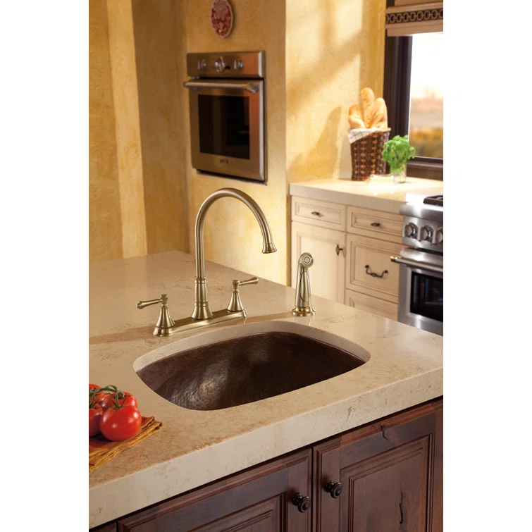 Cassidy Double Handle Kitchen Faucet with Side Spray