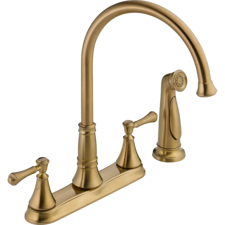 Cassidy Double Handle Kitchen Faucet with Side Spray