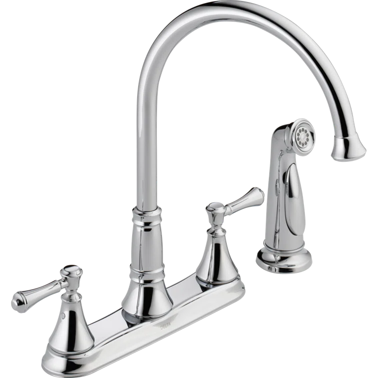Cassidy Double Handle Kitchen Faucet with Side Spray