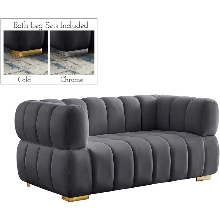 Tavarez 68'' Velvet Loveseat