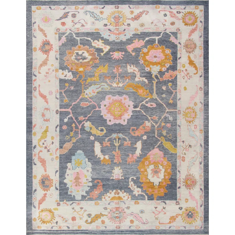 11 ft. 9 in. x 15 ft. Oushak Hand Knotted Wool Area Rug