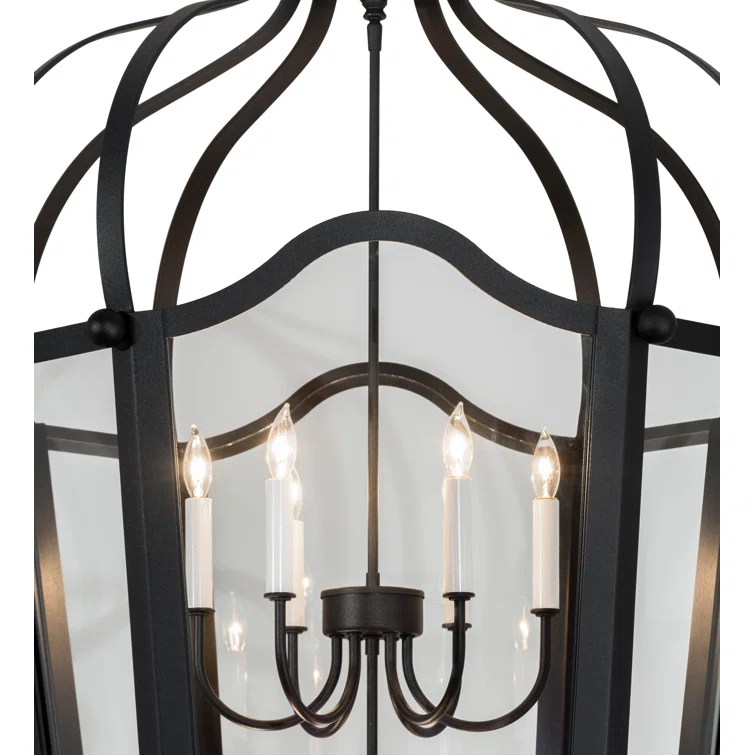 Citadel 10 - Light Dimmable Lantern Geometric Chandelier