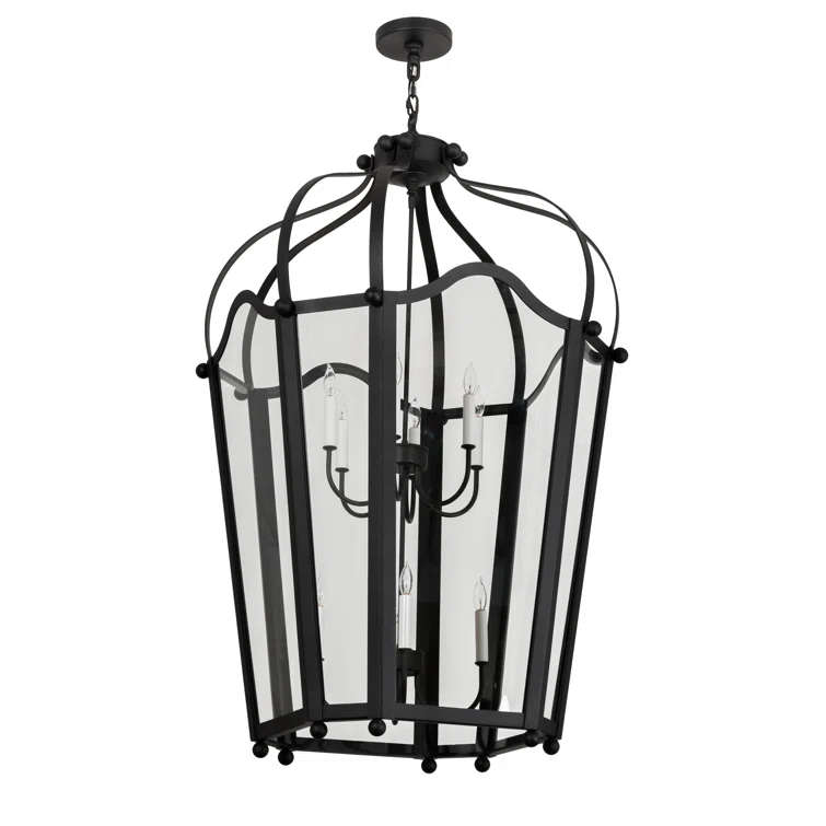 Citadel 10 - Light Dimmable Lantern Geometric Chandelier