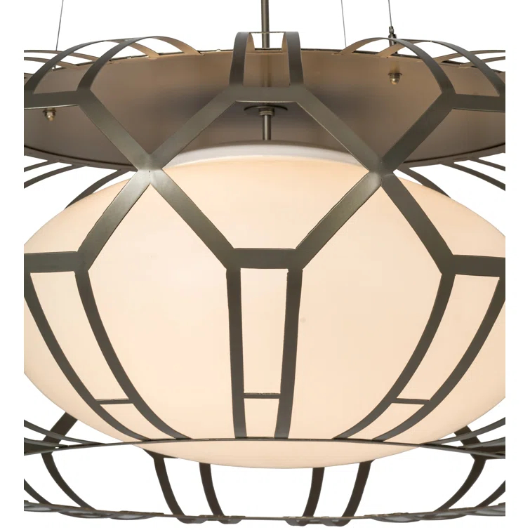 Margo 3 - Light Satin Titanium Unique/Statement Pendant