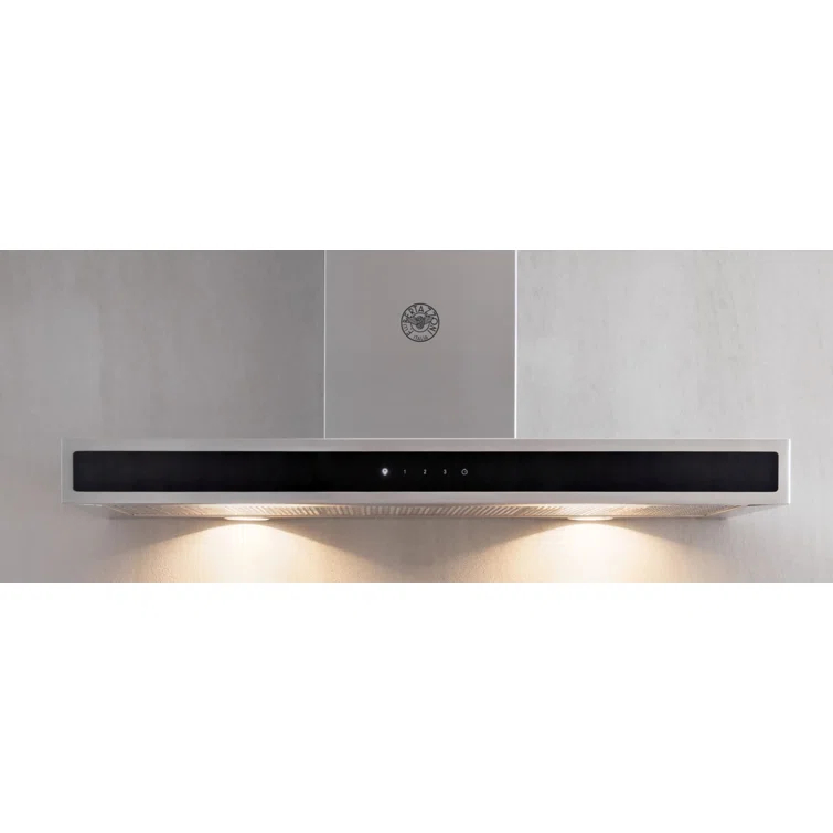 Bertazzoni 36" Stainless Steel 600 CFM Convertible Wall Range Hood with Mesh Filter