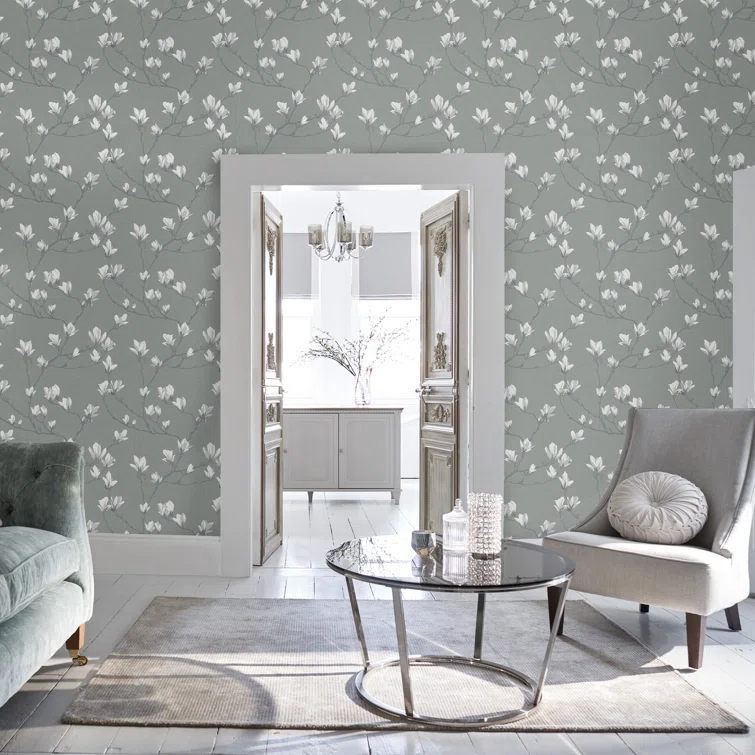 Laura Ashley Magnolia Grove Wallpaper Roll