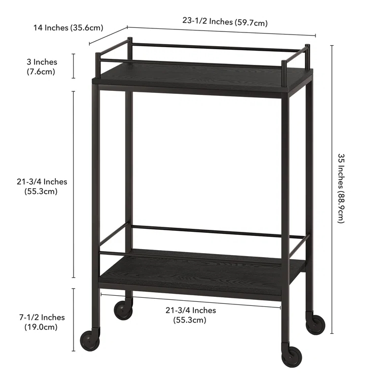Barnes Metal Bar Cart