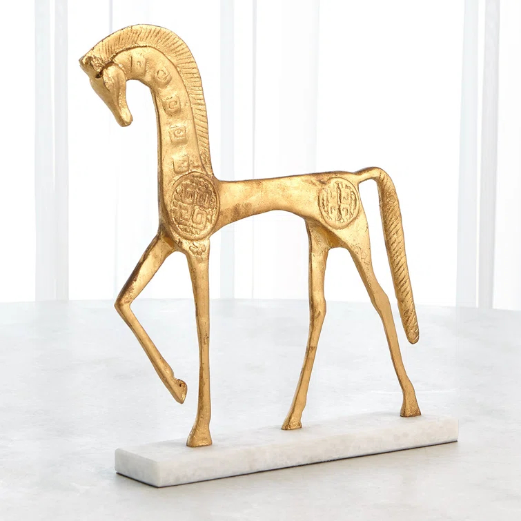 Global Views Roman Horse-Gold