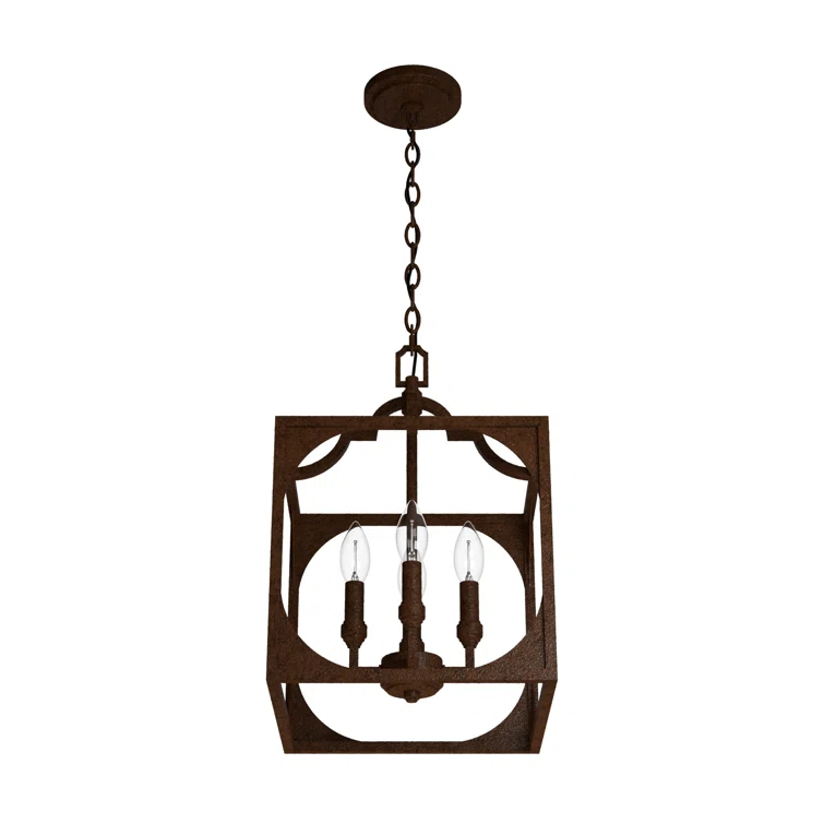 Highland Hill 4 - Light Lantern Square / Rectangle Chandelier