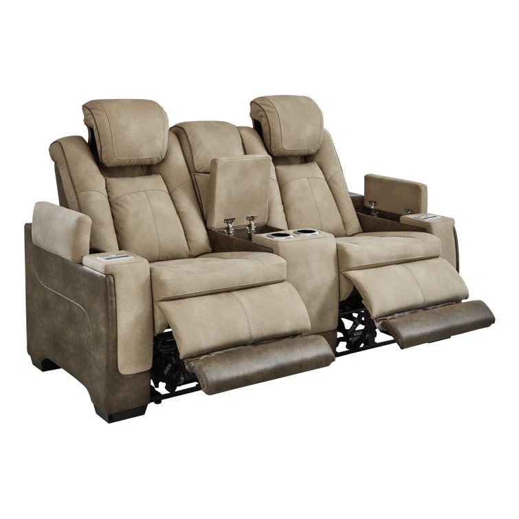 75'' Faux Leather Power Reclining Loveseat