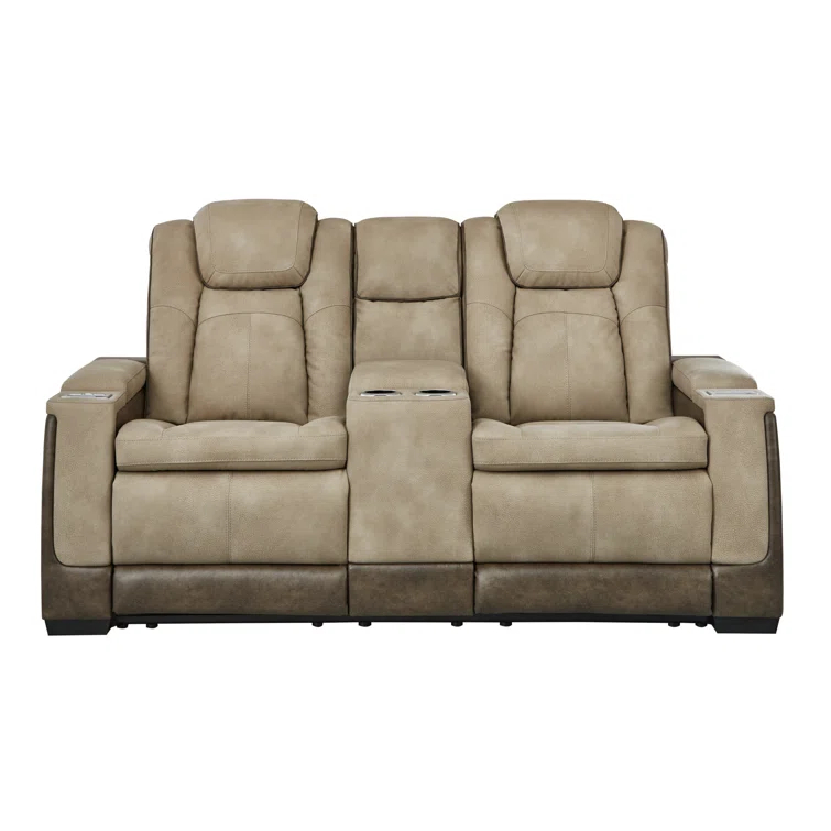 75'' Faux Leather Power Reclining Loveseat