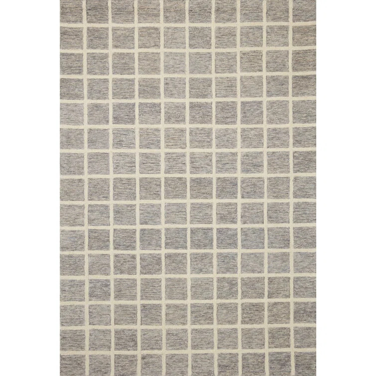 Chris Loves Julia x Loloi Polly Handmade Slate/Ivory Rug