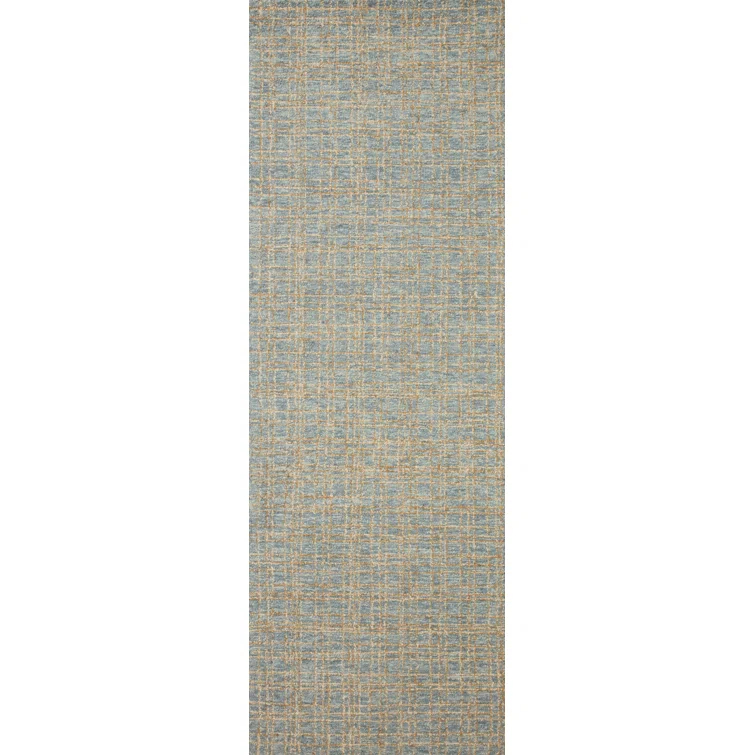 Chris Loves Julia x Loloi Polly Checkered Hand-tufted Blue/Sand Area Rug