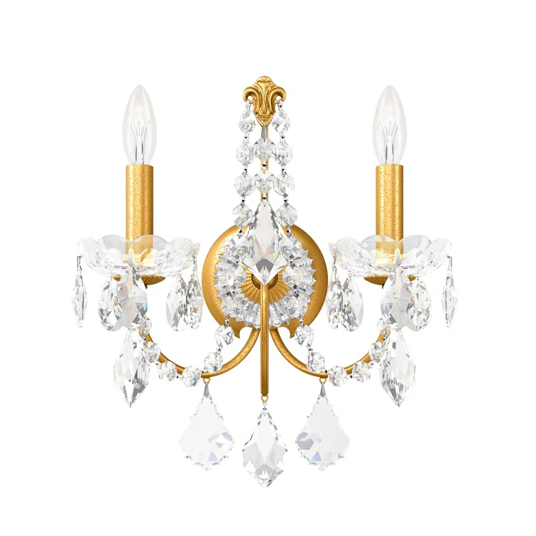 Century Steel Candle Wall Light