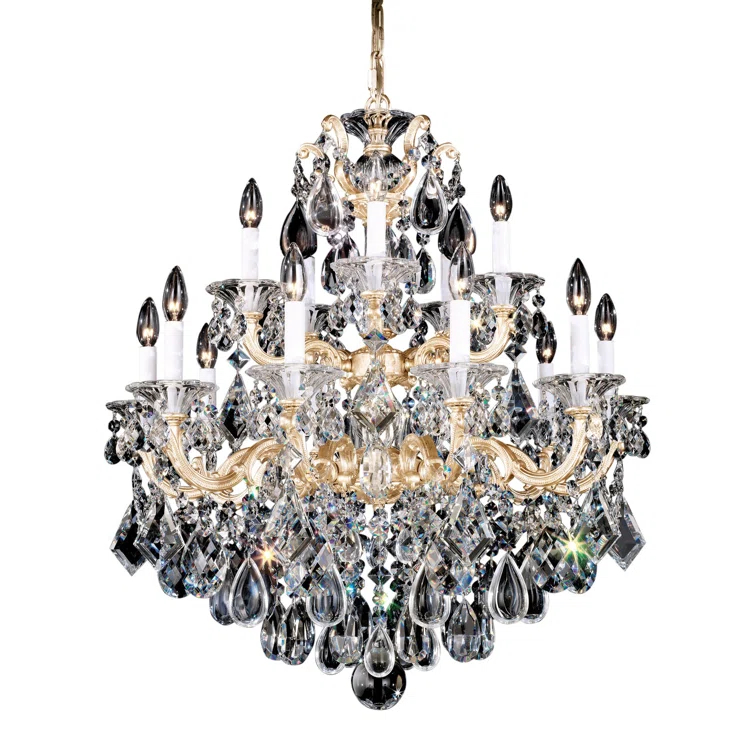 La Scala 15 - Light Glass Classic / Traditional Chandelier