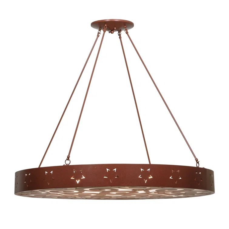 Jules 6 - Light Rust Unique/Statement Pendant