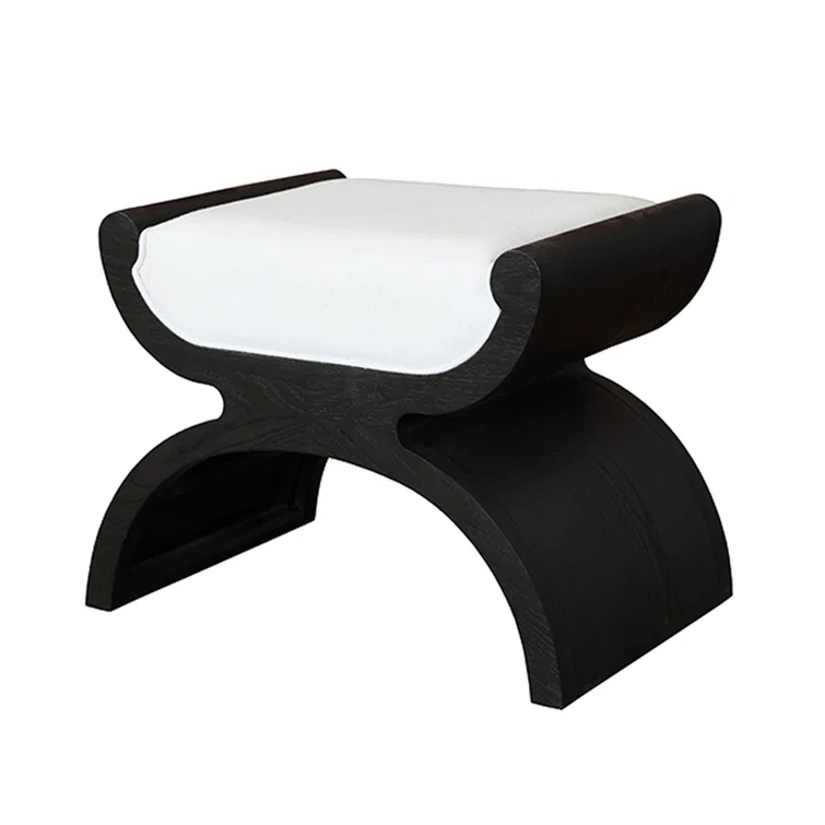 Solid + Manufactured Wood Accent Stool