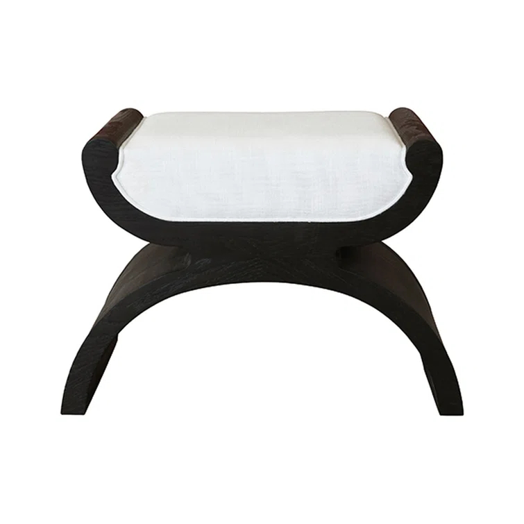 Solid + Manufactured Wood Accent Stool