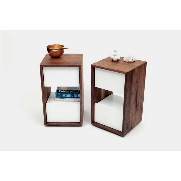 THN 14'' W Solid Wood Nightstand