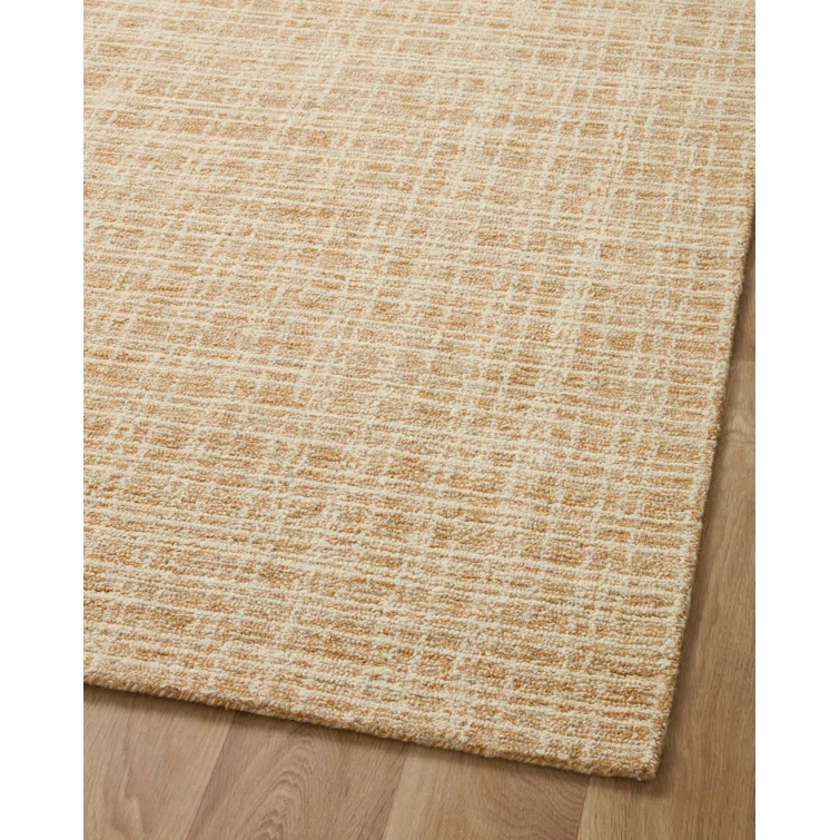 Chris Loves Julia x Loloi Polly Checkered Straw/Ivory Area Rug