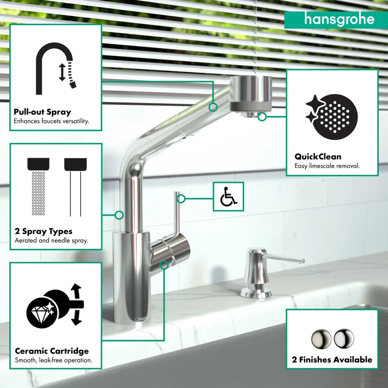 Talis S Pull Out Touch Single Handle Kitchen Faucet