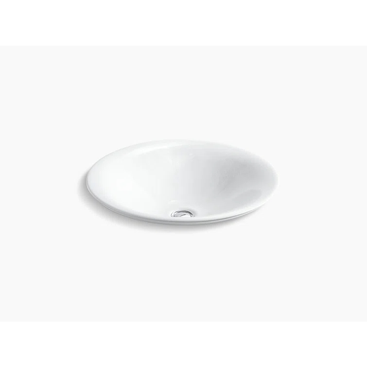 KOHLER Sartorial Herringbone Carillon ARTIST EDITIONS Round Wading Pool Bathroom Sink