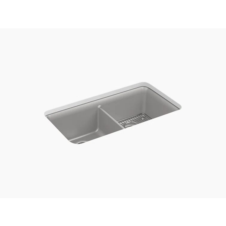 Cairn® 34" L x 18" W Under-Mount Double-Equal Kitchen Sink