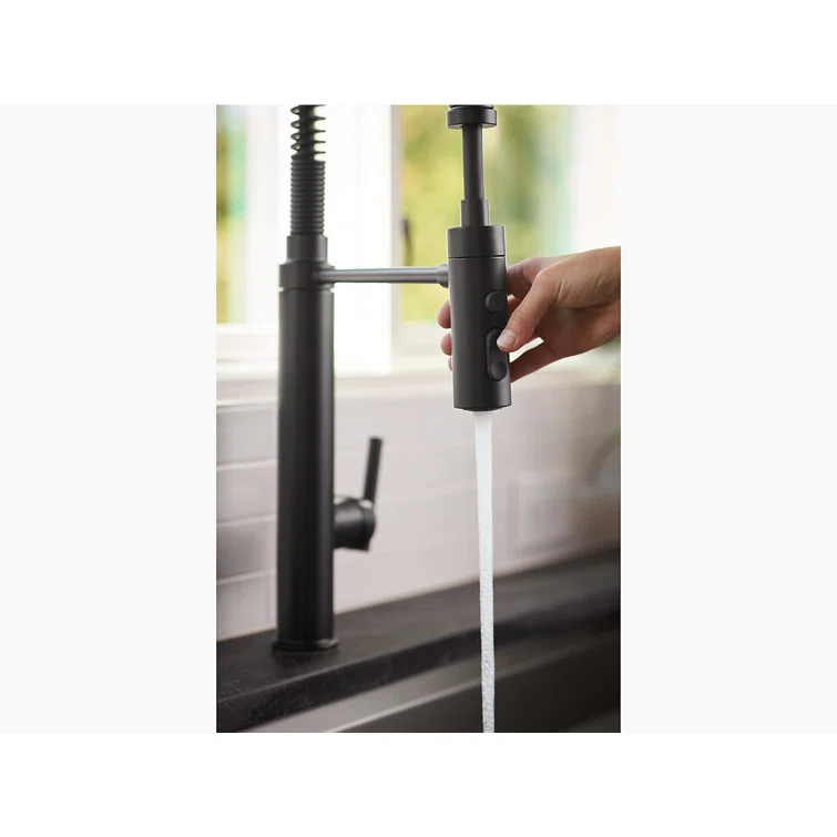Kohler Purist® Single Handle Semi-Professional Pre-Rinse Kitchen Faucet with Pull Down Sprayer