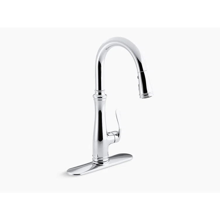 Bellera™ Pull Down Single Handle Kitchen Faucet with Handle and Supply Lines