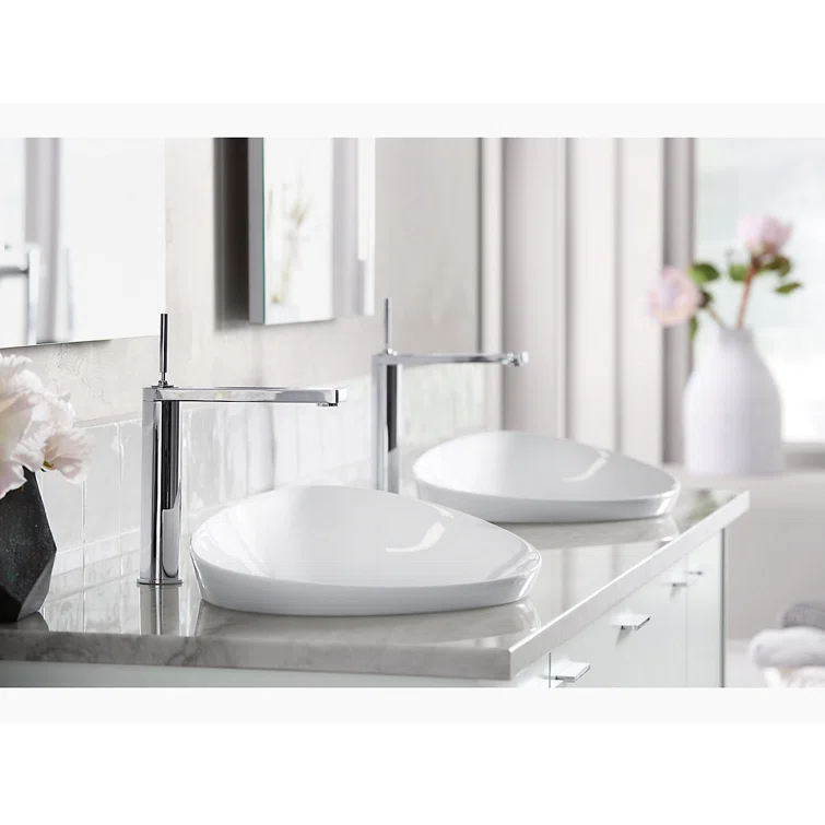 Veil® Ceramic Specialty Vessel Bathroom Sink with Overflow
