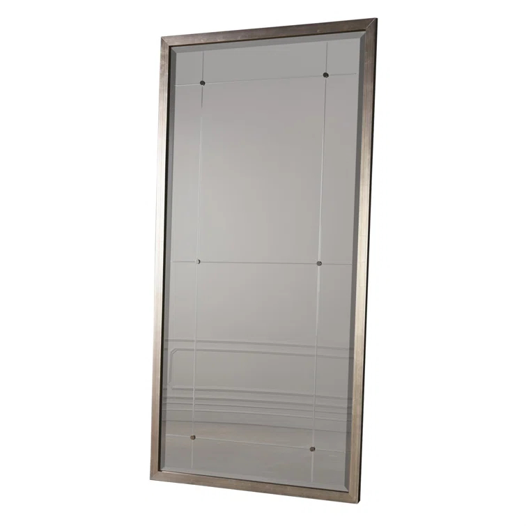 Beaumont Floor Mirror-Silver Leaf