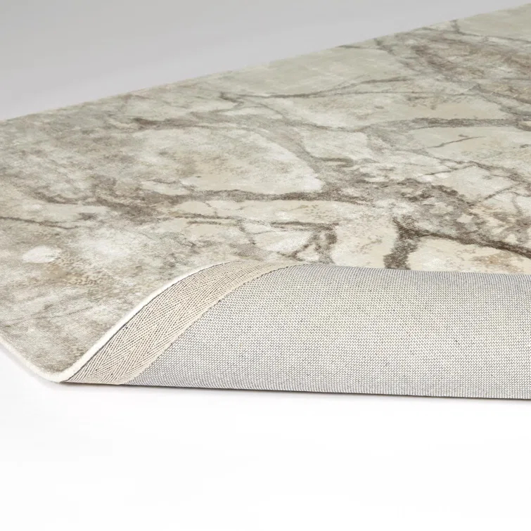 Abstract Mirage Handmade Viscose Rug 8' x 10' - Gray