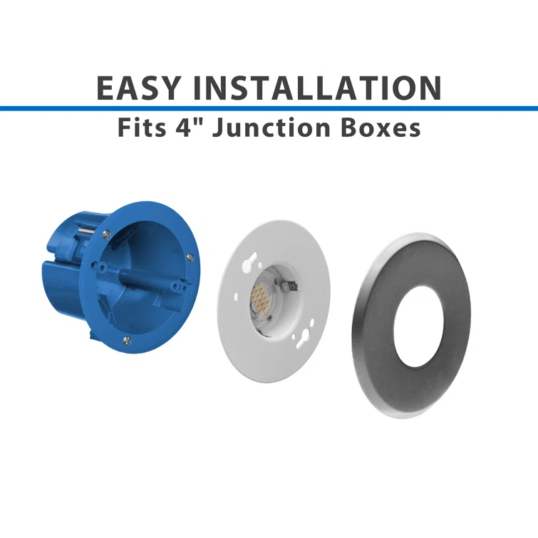 DLFv3 Round 5'' Dimmable LED Canless Recessed Lighting Kit