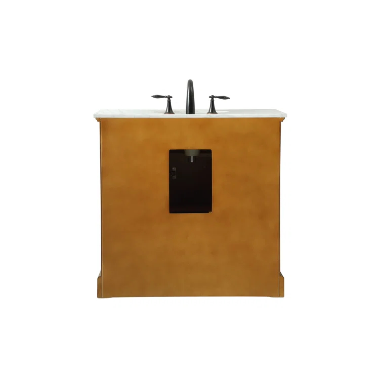 Birch Lane™ Hermes 36'' Single Bathroom Vanity with Marble Top