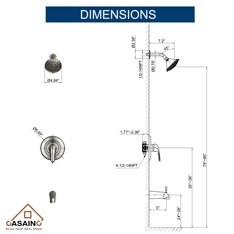 All-In-One Kit with Rough in-Valve