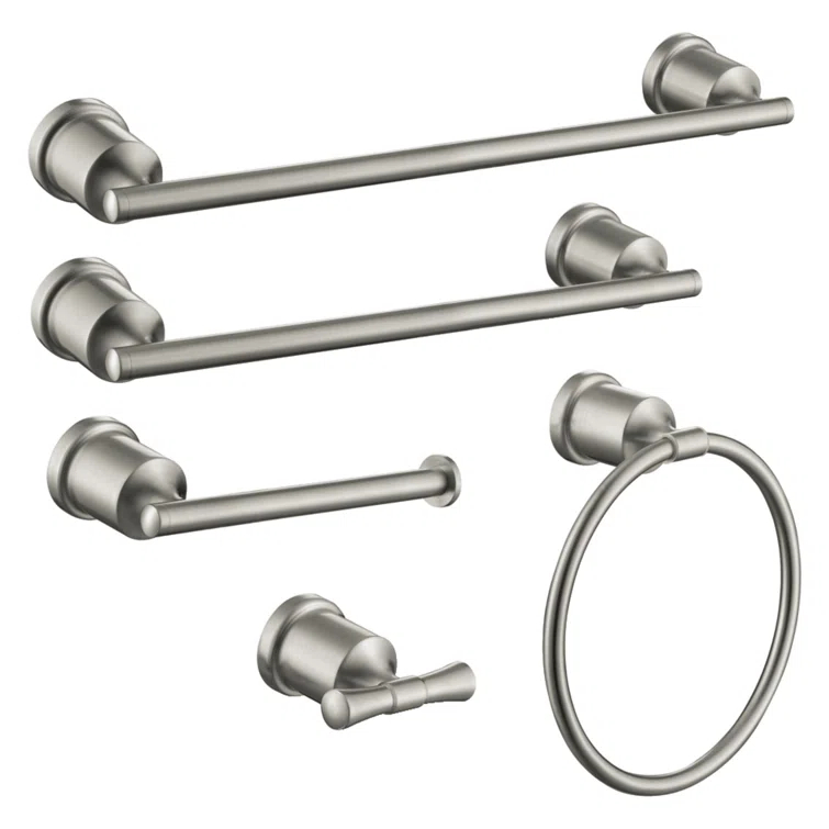 Kingston Brass BAHK9112478SN Kingston Brass Mathsson 5-Piece Bathroom Hardware Set