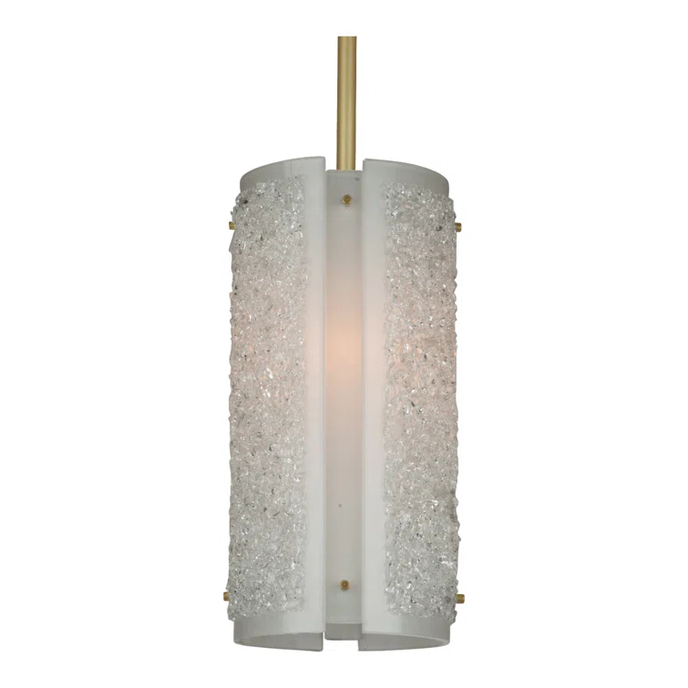 Textured Glass 1 - Light Single Pendant