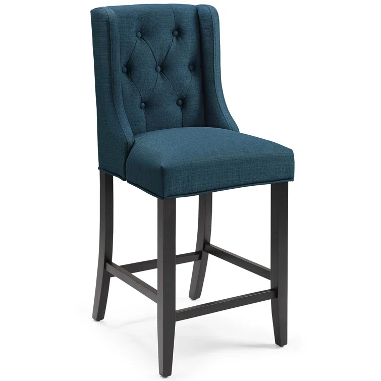 Modway Baronet Tufted Button Upholstered Fabric/Faux Leather Stool