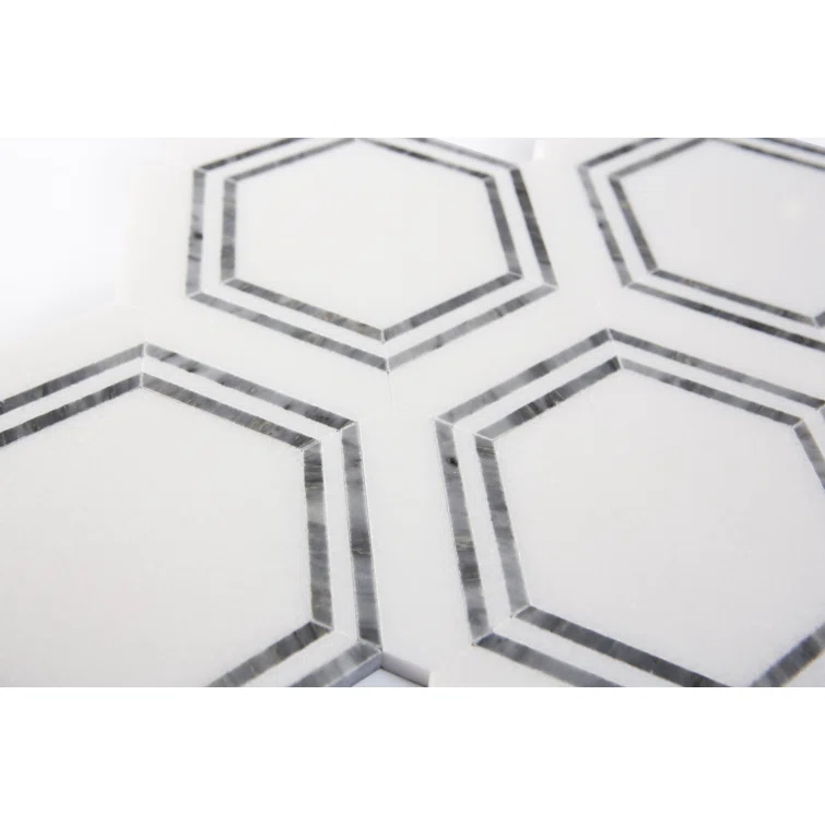 Marble Honeycomb Mosaic Wall & Floor Tile