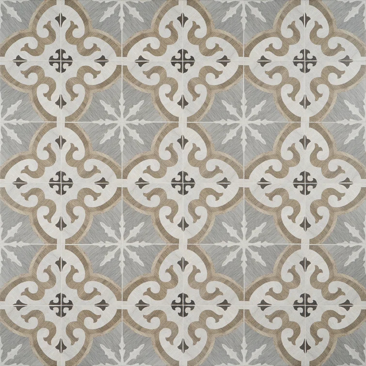 Beverly 8" x 8" Porcelain Patterned Wall & Floor Tile (12.91 sq. ft./ Case)