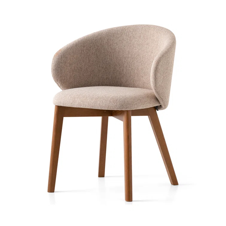 Tuka Upholstered Armchair with Wooden Frame