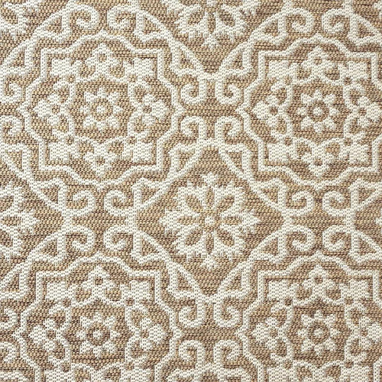 Nicole Miller New York Patio Country Danica Geometric Indoor/Outdoor Area Rug, Brown/Beige