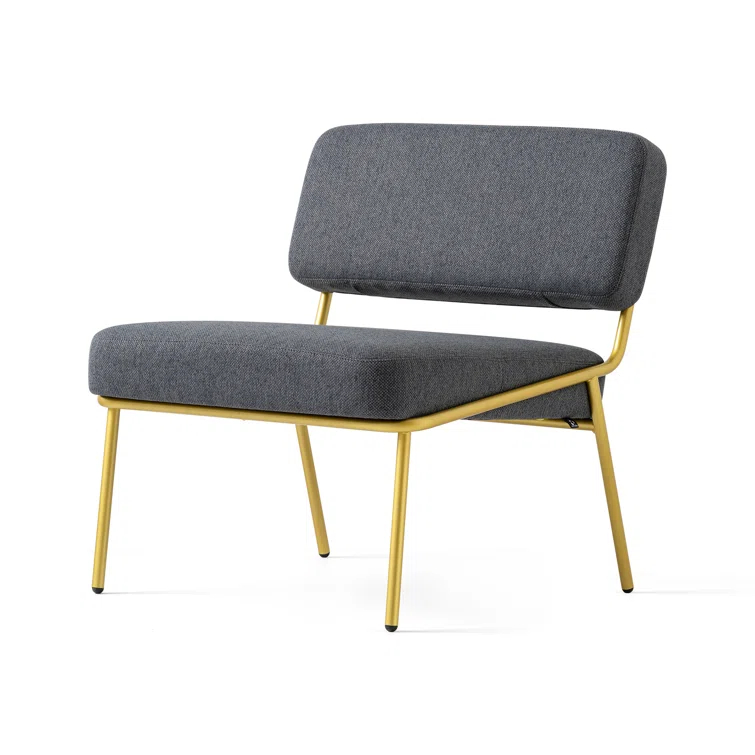 Sixty Upholstered Lounge Chair with Metal Frame