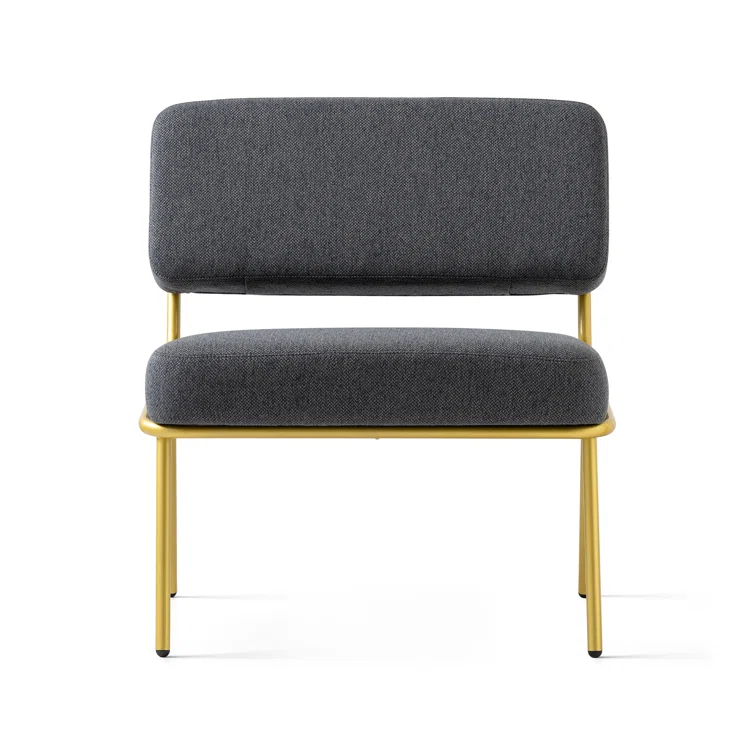 Sixty Upholstered Lounge Chair with Metal Frame