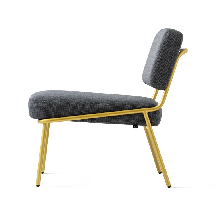 Sixty Upholstered Lounge Chair with Metal Frame