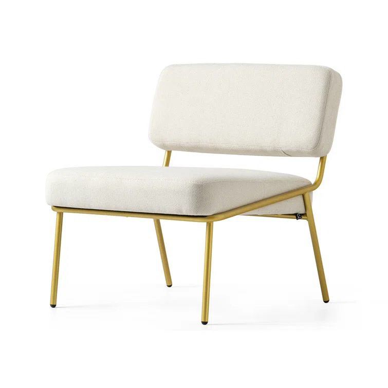 Sixty Upholstered Lounge Chair with Metal Frame