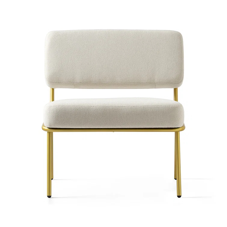 Sixty Upholstered Lounge Chair with Metal Frame