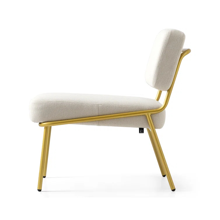 Sixty Upholstered Lounge Chair with Metal Frame